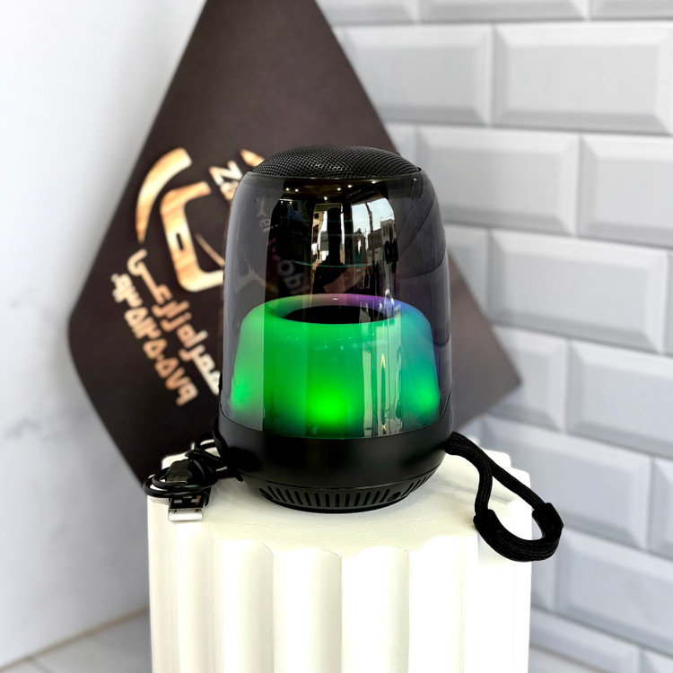 رقص نور رنگی اسپیکر ZQS-L02 هنگام پخش موسیقی