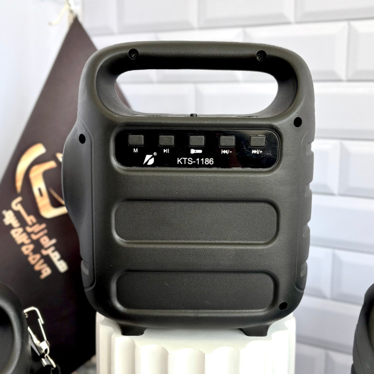 اسپیکر شارژی KTS-1186 با درگاه USB، رم و میکروفون