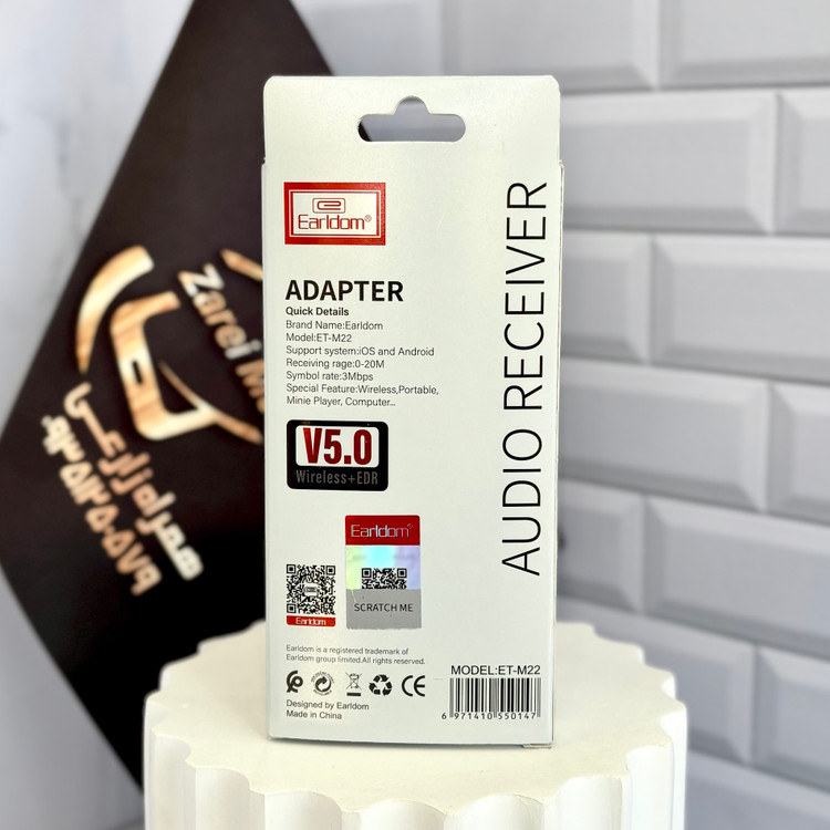 Earldom M22 Bluetooth Adapter مناسب ضبط خودرو بدون بلوتوث