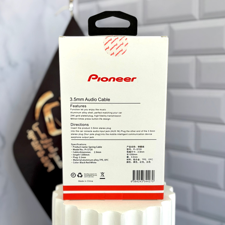 سیم فنری مقاوم AUX مناسب ضبط خودرو