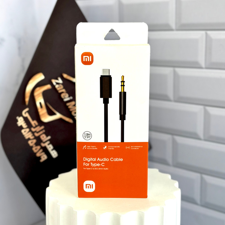 کابل AUX تایپ سی شیائومی مناسب ضبط ماشین و هدفون