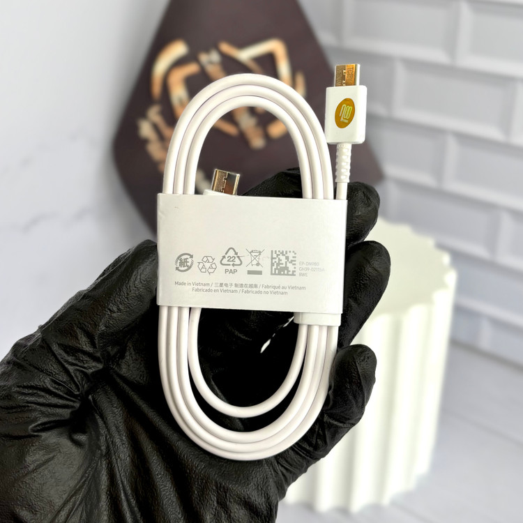 کابل شارژ دو سر تایپ C سامسونگ اصل ویتنام مناسب شارژ سریع ۲۵ وات