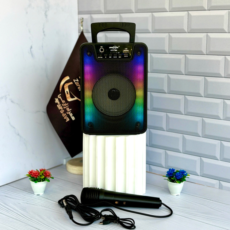 اسپیکر پرتابل گریت نایس GTS-1868 با رقص نور RGB