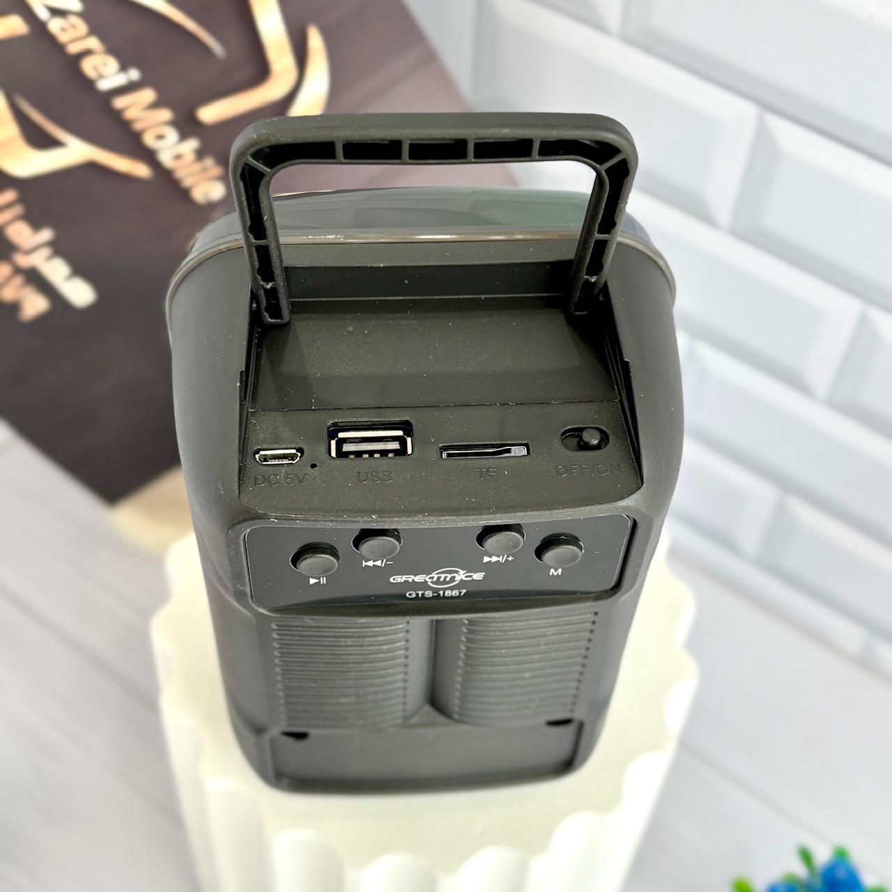 اسپیکر پرتابل با درگاه USB و کارت حافظه TF مدل GTS-1867