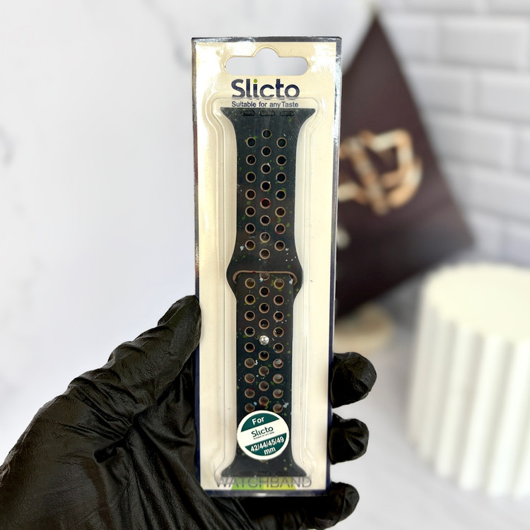 بند Slicto با رنگ سبز پررنگ برای اپل واچ سری ۹