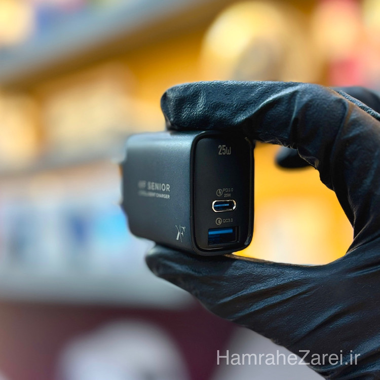 بهترین شارژر دو پورت KF Senior با فناوری شارژ سریع PD و QC3.0
