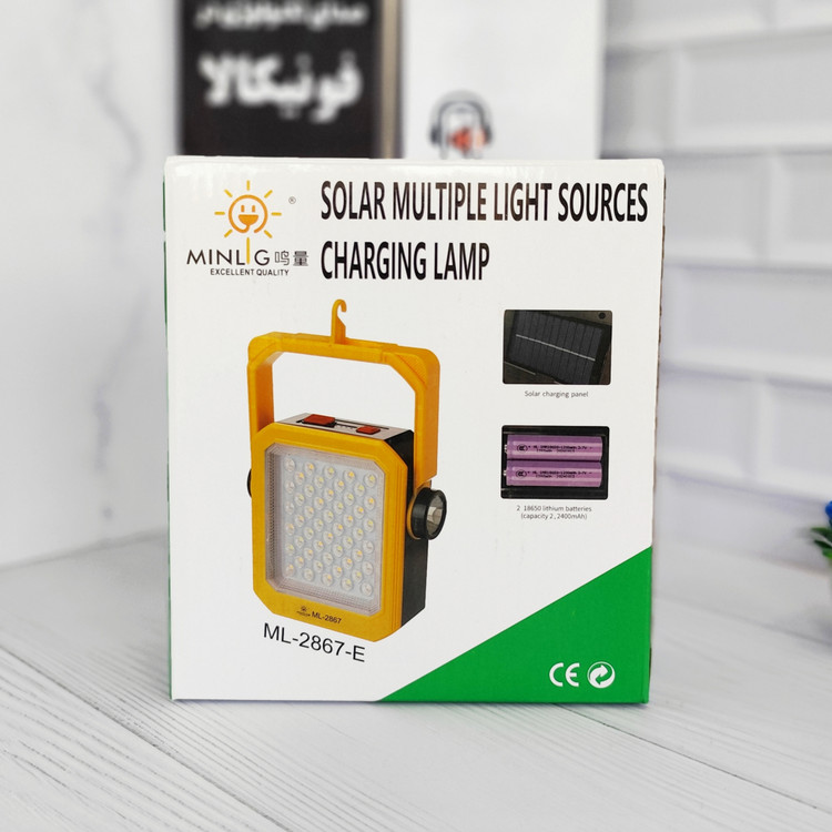 پروژکتور شارژی خورشیدی MINLIG مدل ML-2867-E