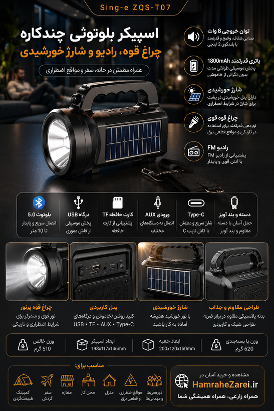 مشخصات اسپیکر T07