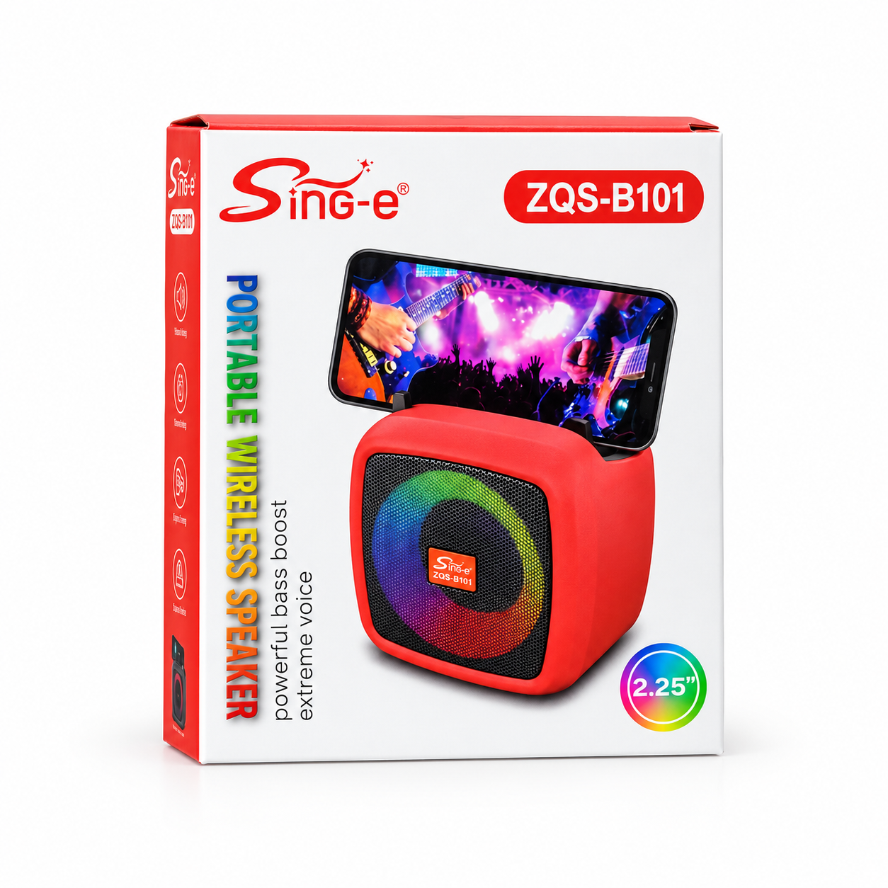 خرید اسپیکر بلوتوثی Sing-e مدل ZQS-B101 با توان خروجی ۸ وات