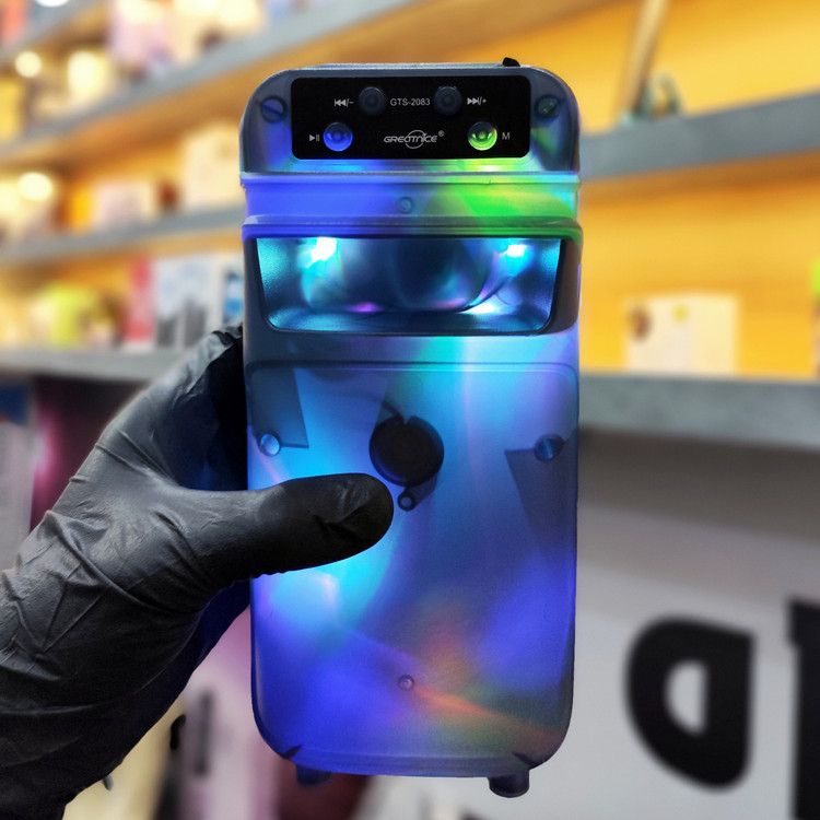 اسپیکر بلوتوثی گریت نایس مدل GTS-2083 | نورپردازی ۳۶۰ درجه با کیفیت صدای عالی
